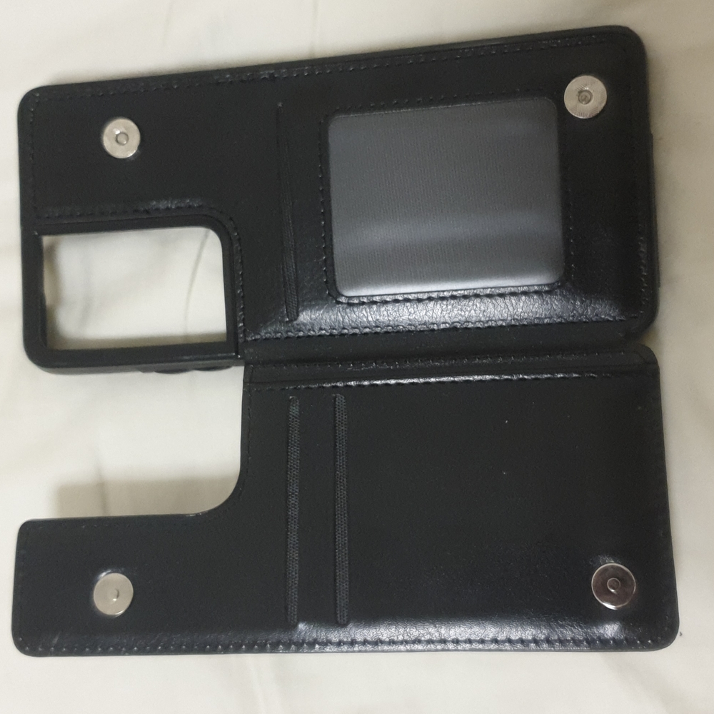 Leather Wallet Double Button Case for Samsung S21 Ultra